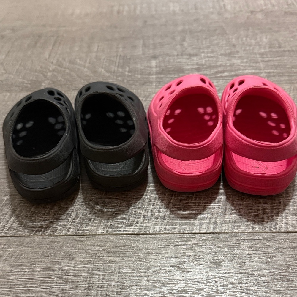 Pink and Black Slip-On Shoes for Baby - Picture 2 of 3